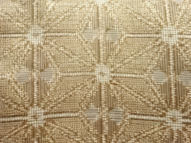 JAPANESE KIMONO / ANTIQUE KIMONO / SILK / OSHIMA TSUMUGI / WOVEN ASANOHA